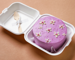 Strawberry bento cake
