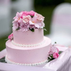 2 Tier Rose Cake