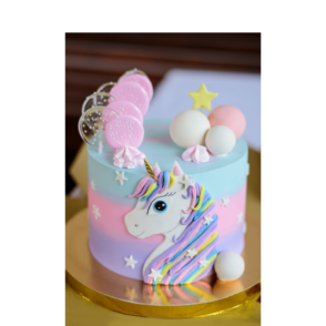 Unicorn theme cake